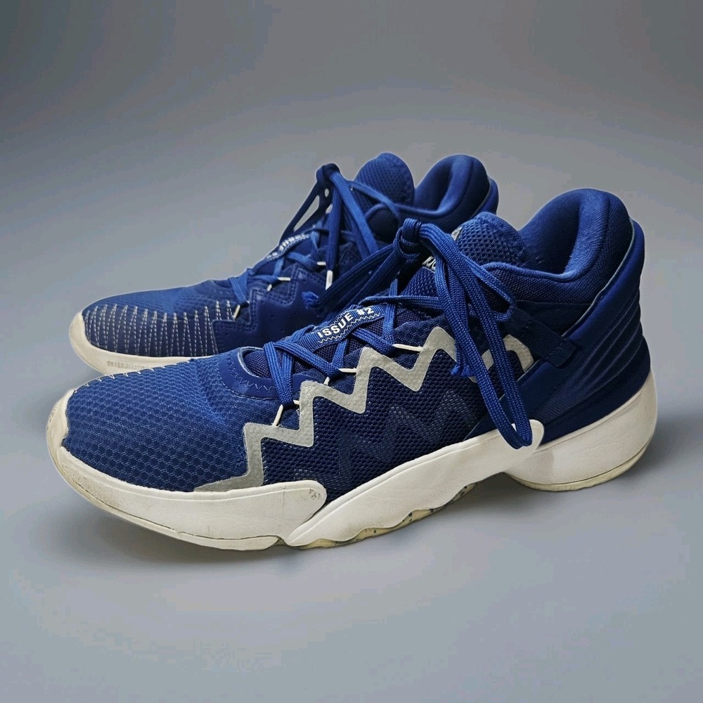 Adidas D.O.N. Issue 2 Royal Blue White Basketball Sneakers FW8514 Men's Size 11